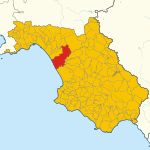 Map of Eboli (Province of Salerno, region Campania, Italy 2024)